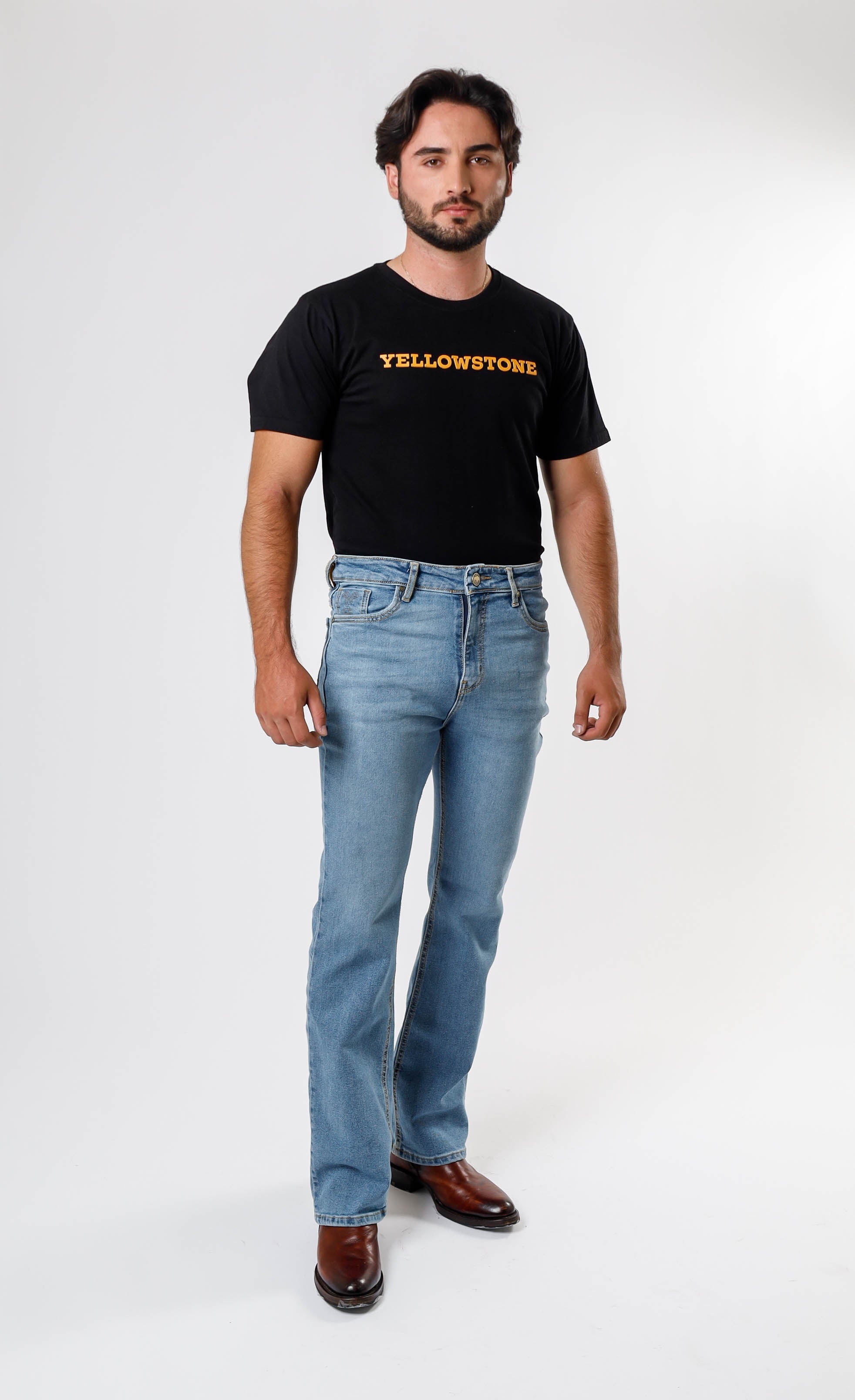 Yellowstone Straight Dutton Bleach Jeans