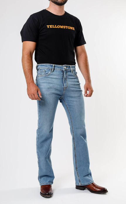 Jeans Yellowstone Straight Dutton Bleach