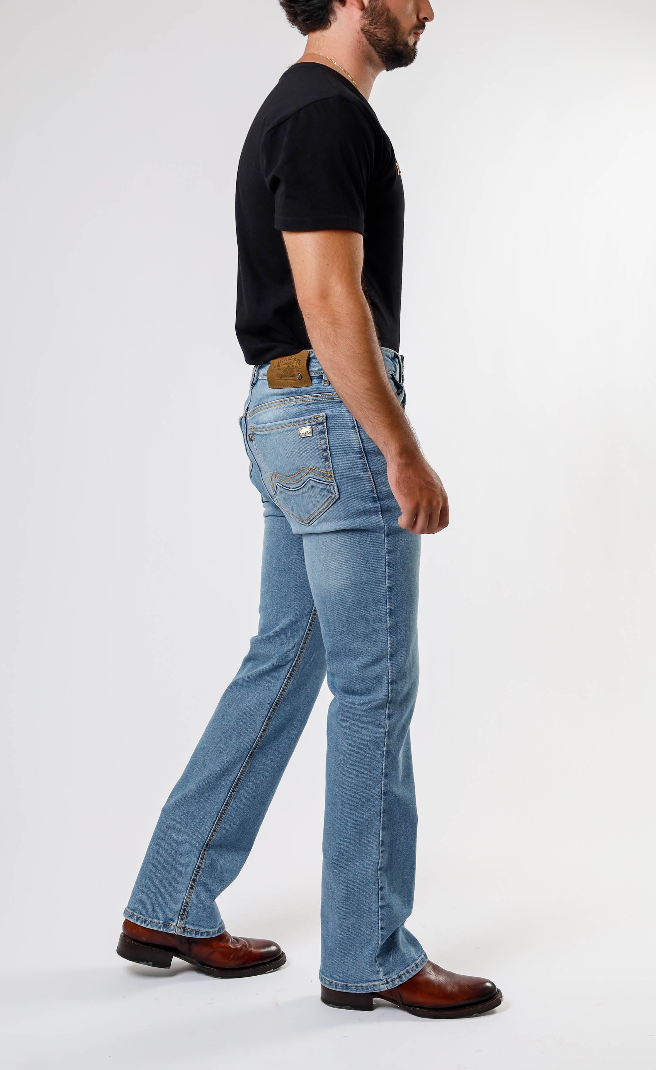 Yellowstone Straight Dutton Bleach Jeans