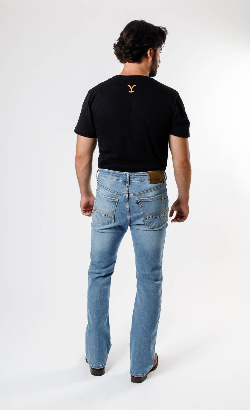 Yellowstone Straight Dutton Bleach Jeans