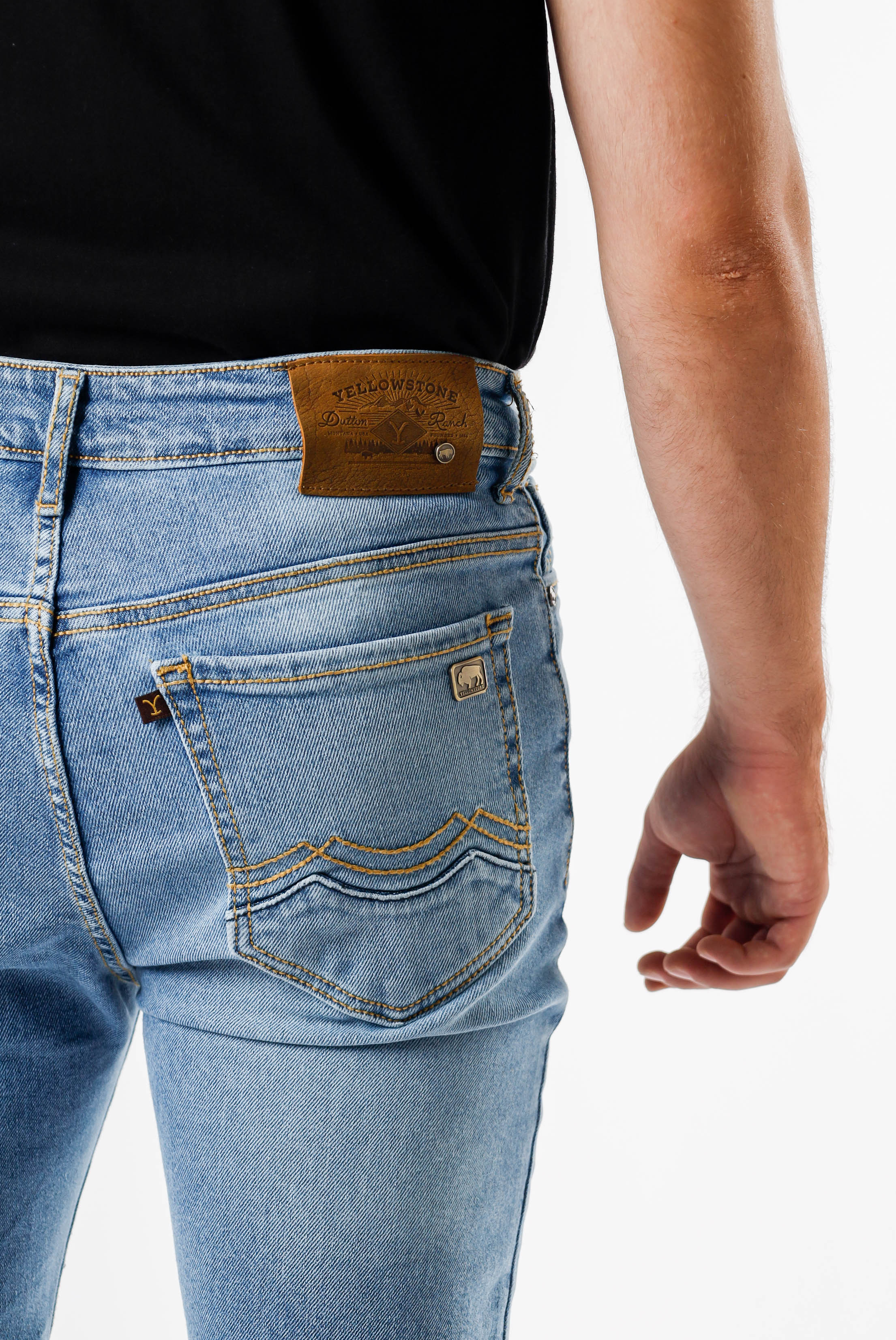 Yellowstone Straight Dutton Bleach Jeans