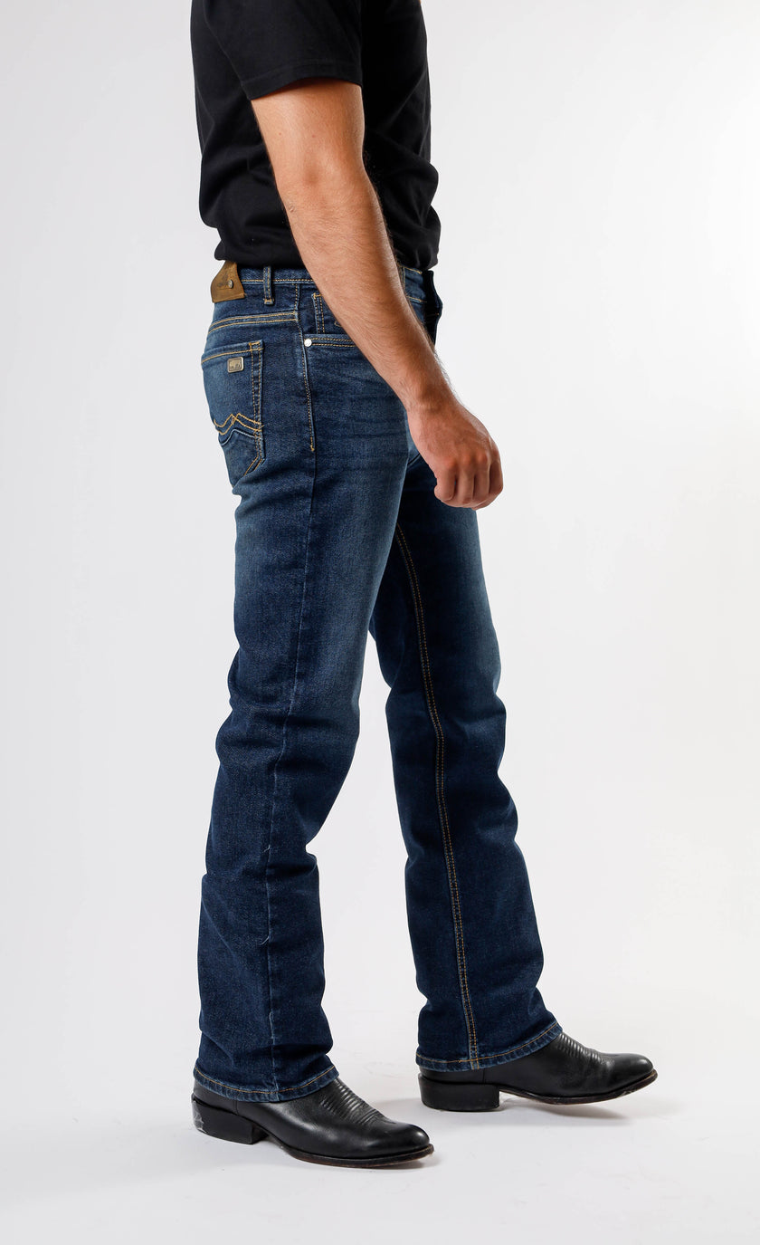 Yellowstone Straight Dutton Jeans (Dark Stone Overdye)