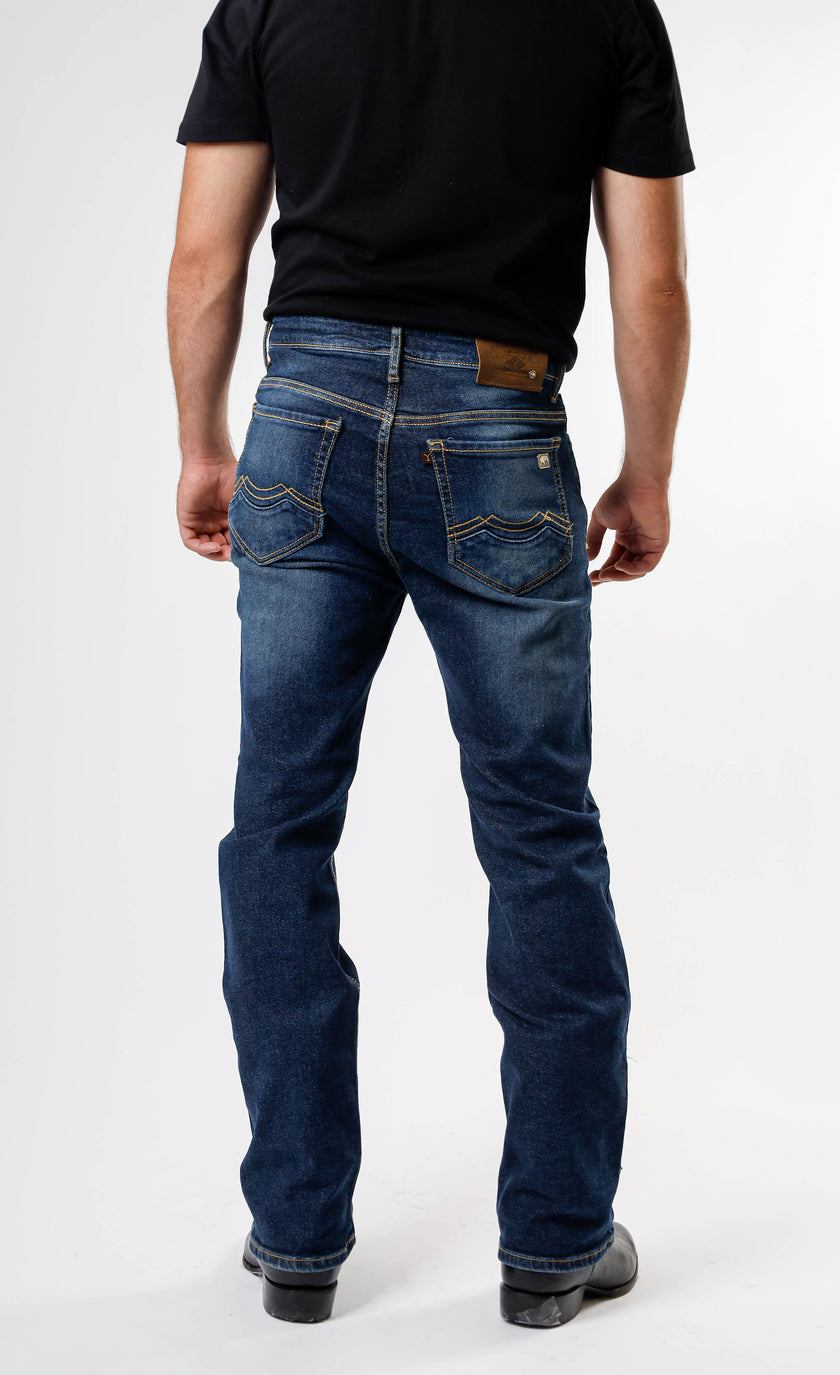 Yellowstone Straight Dutton Jeans (Dark Stone Overdye)