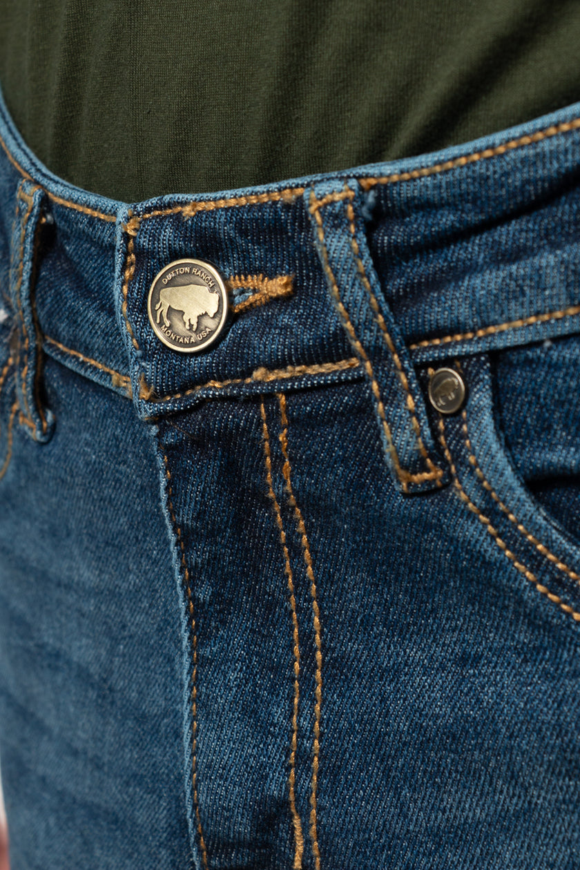 Yellowstone Straight Dutton Jeans (Double Stone)