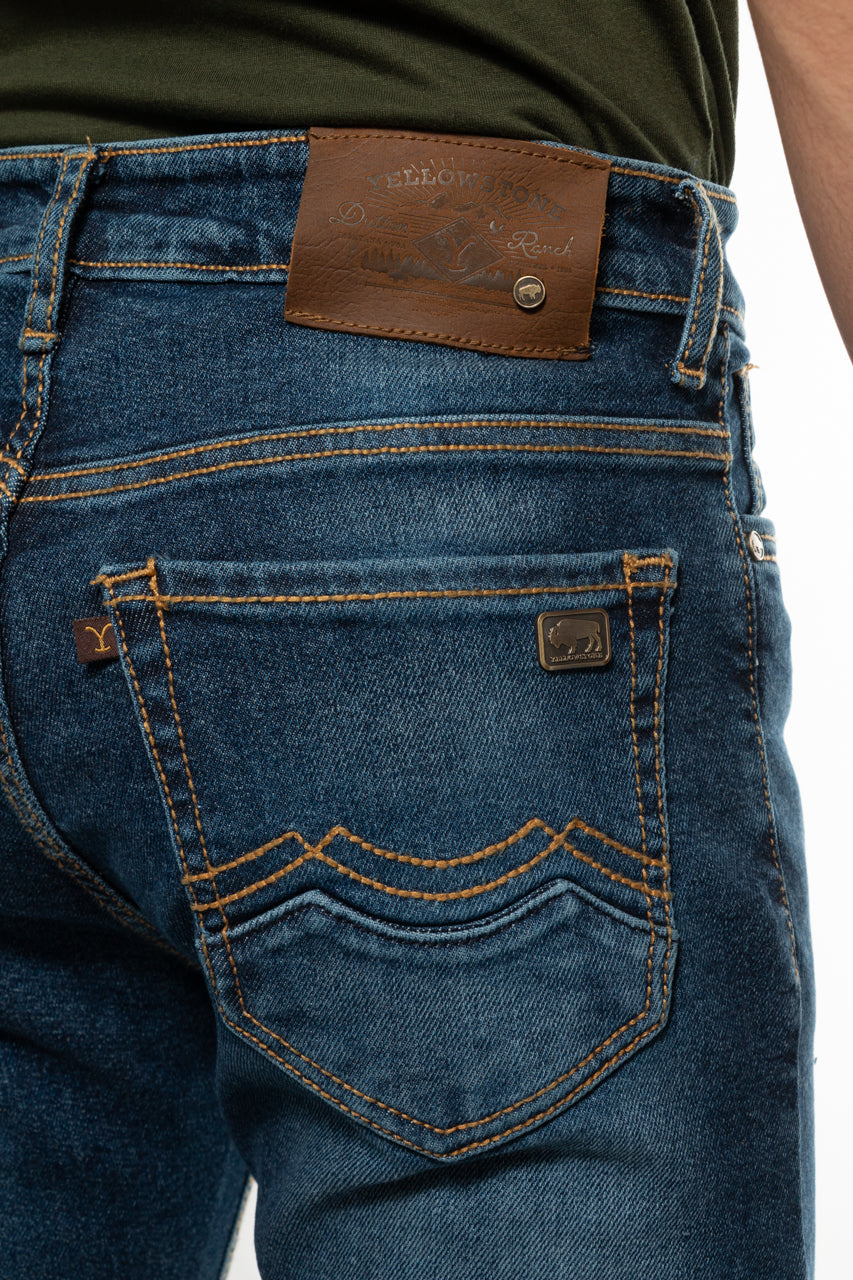 Yellowstone Straight Dutton Jeans (Double Stone)