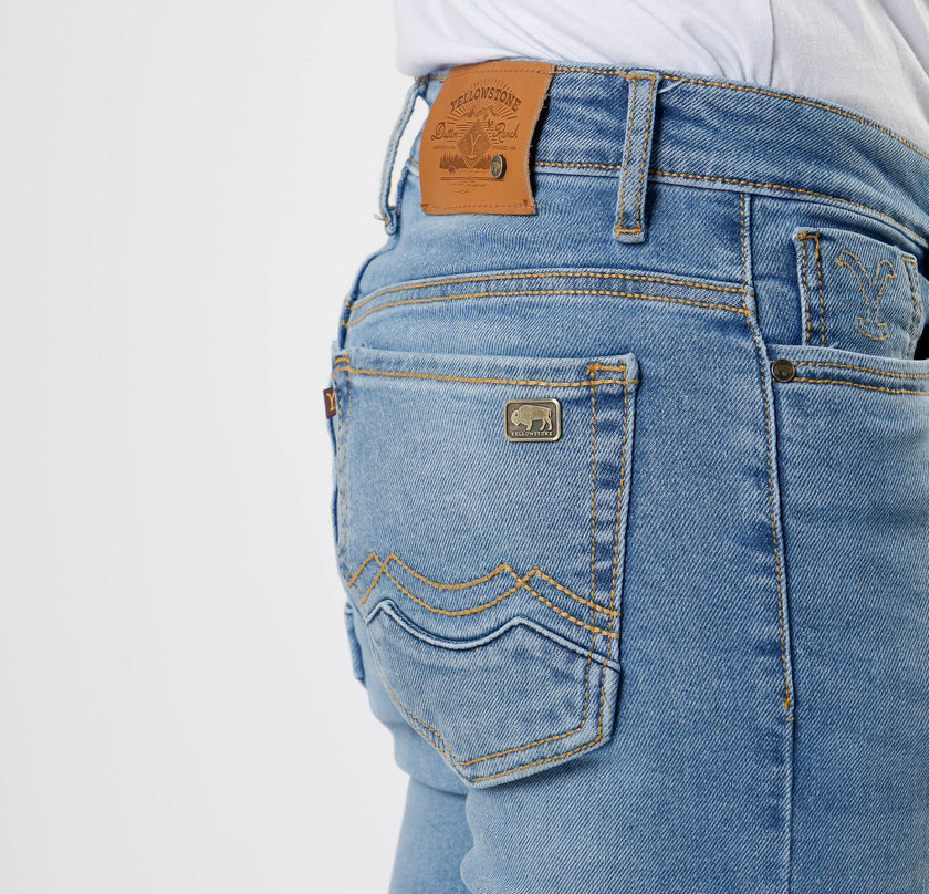 Yellowstone Slim Dutton Jeans (Bleach)