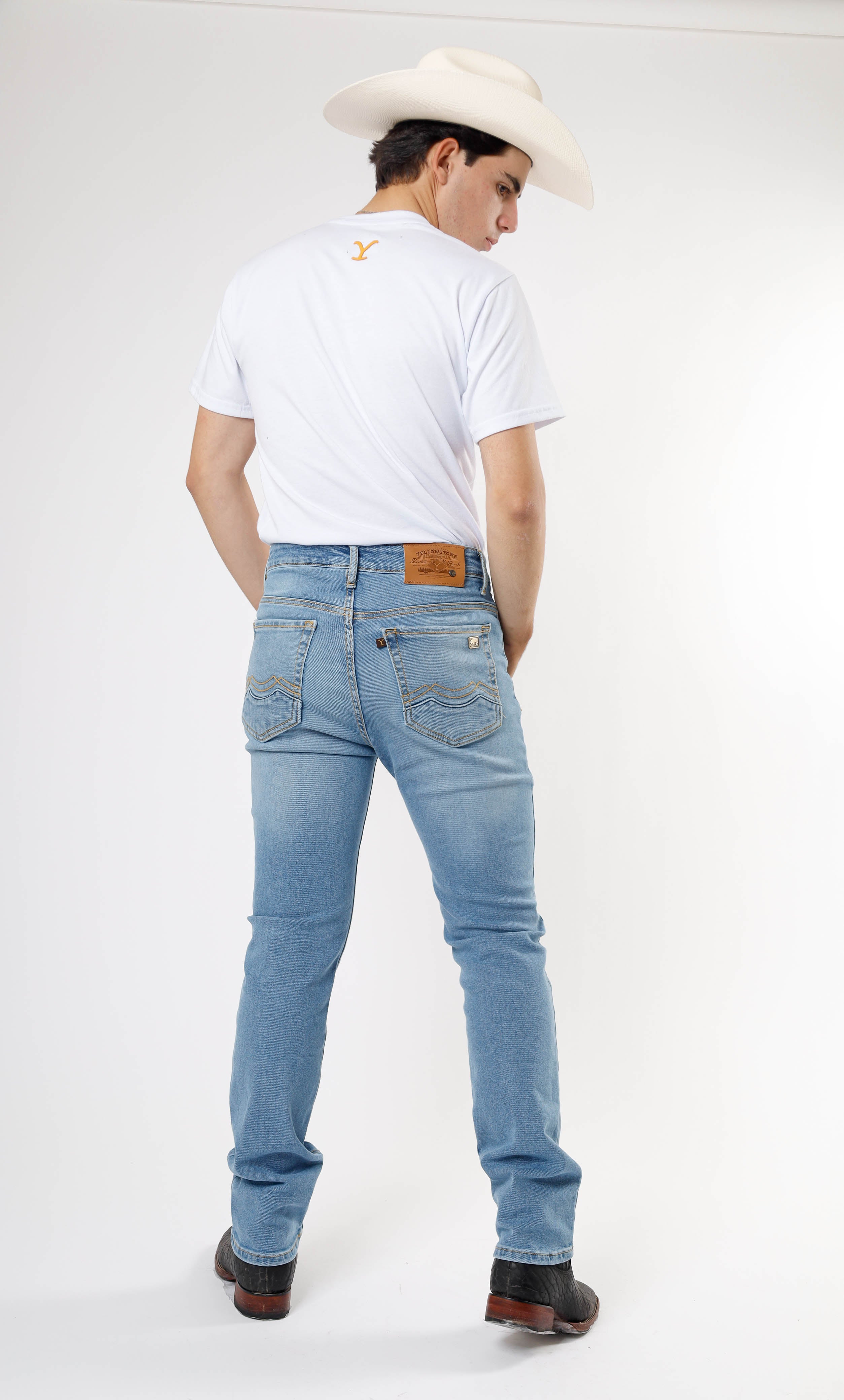 Yellowstone Slim Dutton Jeans (Bleach)