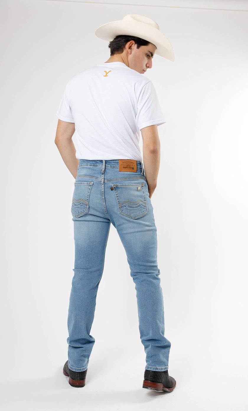 Yellowstone Slim Dutton Jeans (Bleach)