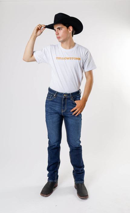 Yellowstone Slim Dutton Jeans (Darkstone)