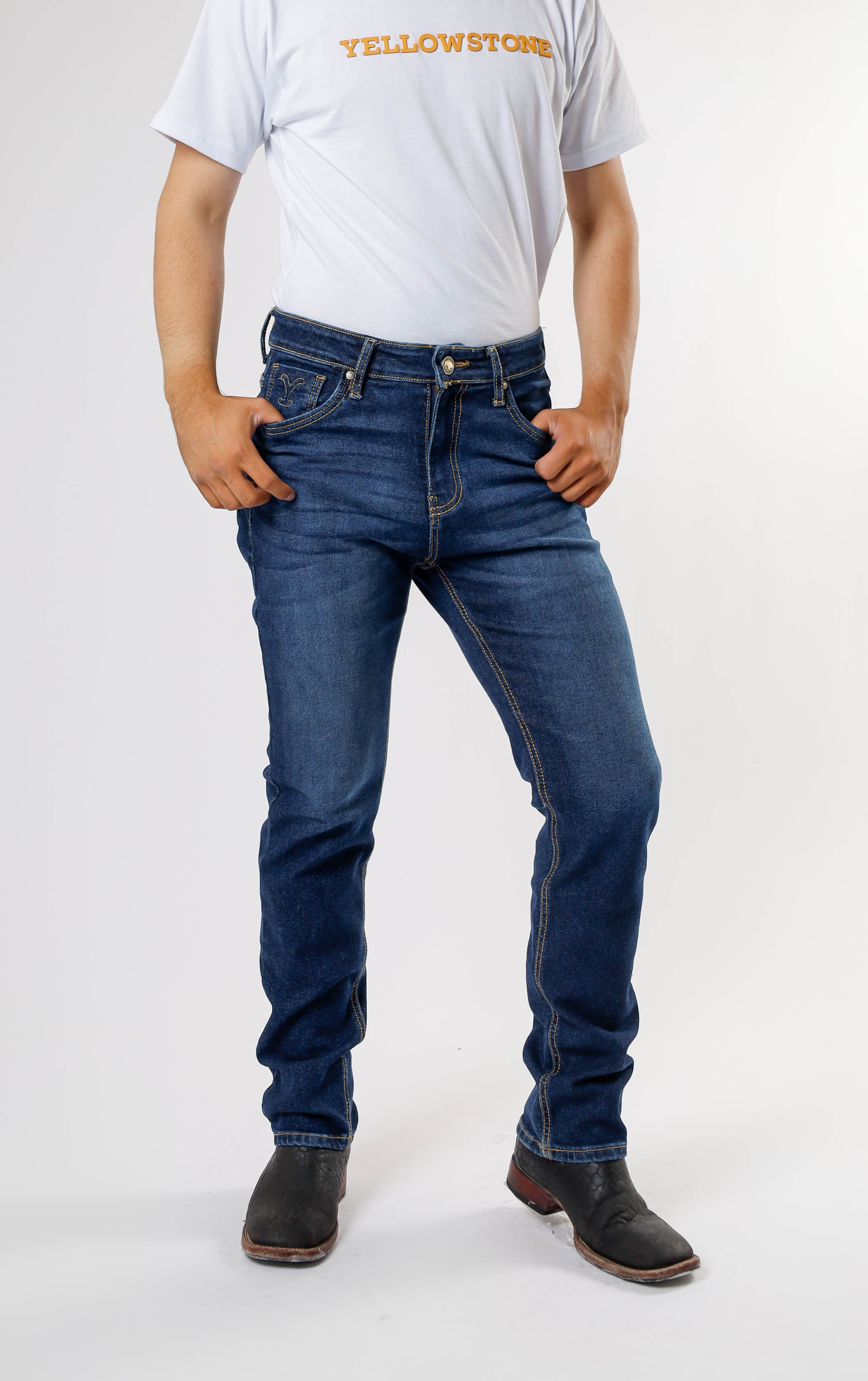 Yellowstone Slim Dutton Jeans (Darkstone)