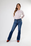Pantalón Dama Toro Flores Bordado Y25JDY001 Dark Stone