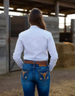 Pantalón Dama Toro Flores Bordado JDY001 DOUBLESTONE