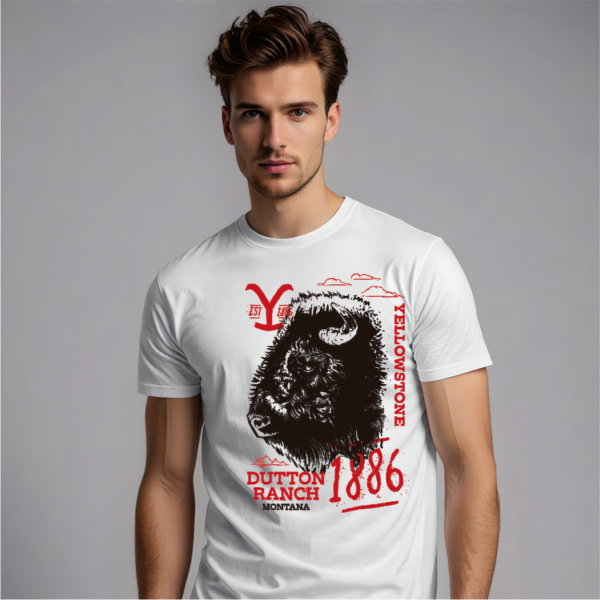 Y24TCY010_F Playera Yellowstone Bisonte
