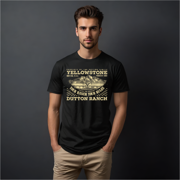 Y24TCY020_F Playera Yellowstone Montana USA