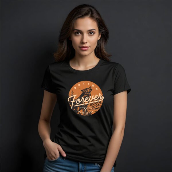 Y24TDY005_F Playera Yellowstone Lobo