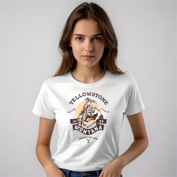 Y24TDY006_F Playera Yellowstone Montana