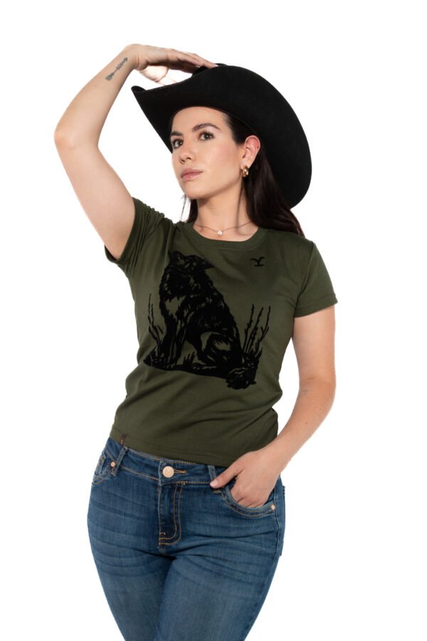 Playera Yellowstone Lobo Terciopelo